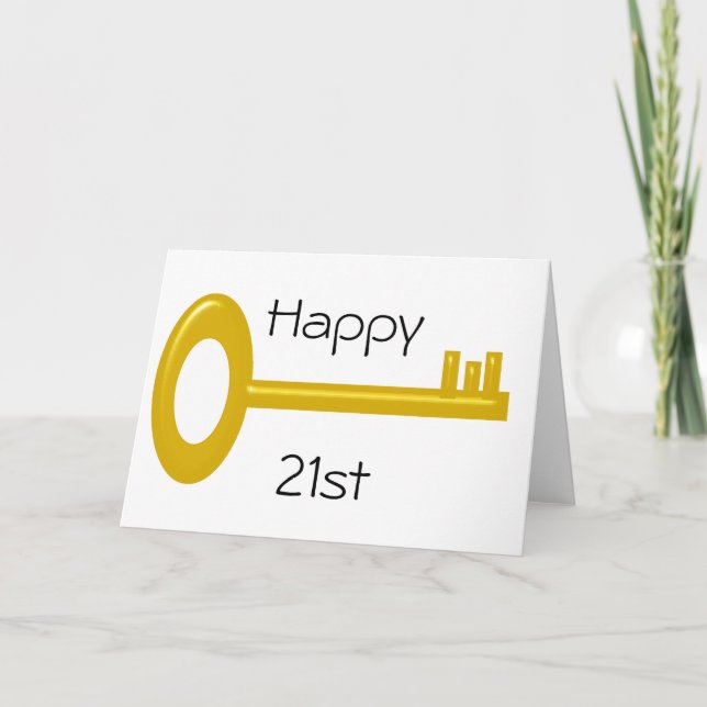 Happy 21st Birthday Card (Front)