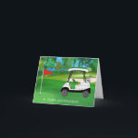 Happy 21st Birthday Golf With Cart, Beer, Hotdog Card<br><div class="desc">Celebrate turning 21 with this funny golf-themed birthday card featuring a shivering golf ball stuck on a snowy course,  patiently waiting for Santa to take his swing! A playful holiday-meets-birthday design perfect for golf lovers who are teeing off into adulthood—cheers to a 'par'-tee they’ll never forget!</div>