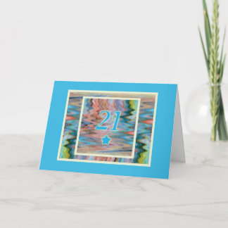 Happy 21st Birthday, Milo, with Dynamic Ripples Card