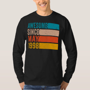 Happy 24th Birthday Party 24 Year Old Awesome Sinc T-Shirt