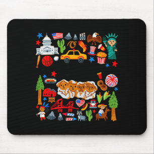 Happy 250 america 1776 2026 years of freedom 250th mouse pad