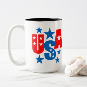 Happy 250th Anniversary America  Two-Tone Coffee Mug