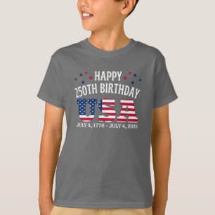 Happy 250th Birthday USA 4rth of July T-Shirt