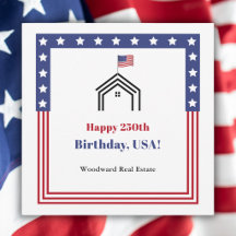Happy 250th Birthday USA Patriotic Real Estate