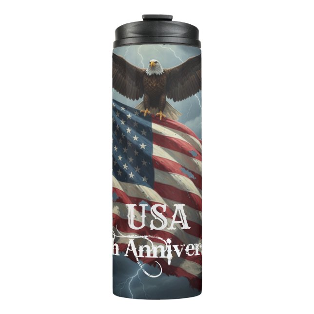  Happy 250th Birthday USA Thermal Tumbler (Front)