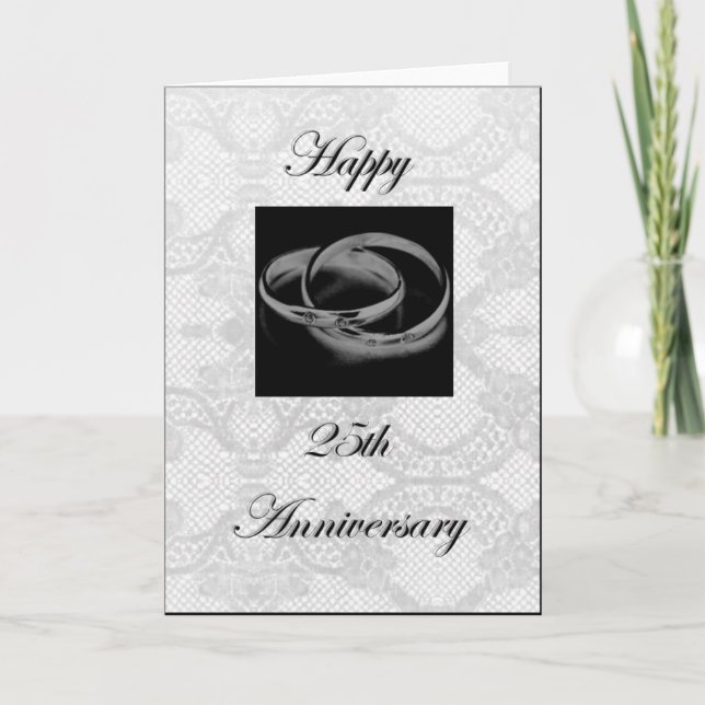 Happy 25th Anniversary Card (Front)
