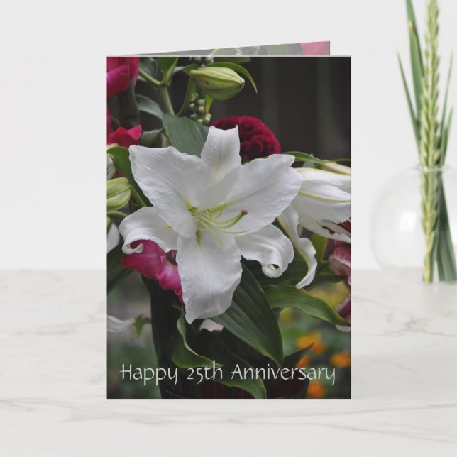 Happy 25th Anniversary Card by Janz (Front)