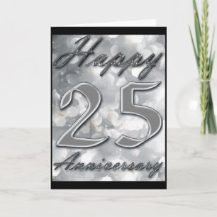 Happy 25th Anniversary Greeting Card