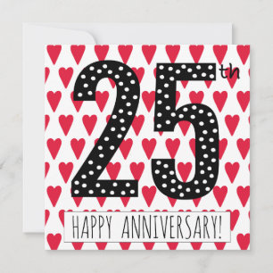 Happy 25th Anniversary! - Greeting Card