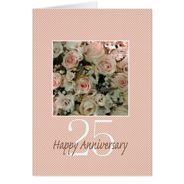 Happy 25th Anniversary roses (Front)