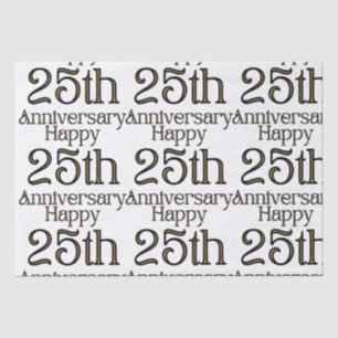Happy 25th Anniversary Tissue Paper