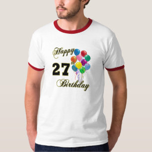 Happy 27th Birthday Balloon T-Shirt