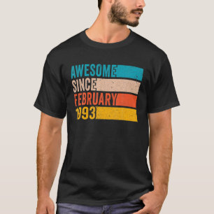 Happy 29Th Birthday 29 Year Old Awesome Since Febr T-Shirt