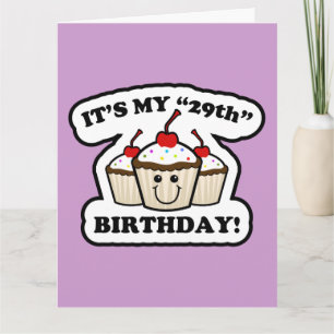 Happy "29th" Birthday Card