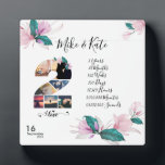 Happy 2nd Anniversary ,Custom Photo collage, Count Plaque<br><div class="desc">Welcome to Roar Graphics Zazzle Store. This romantic, sweet, and unique Couple gift is the perfect gift for yourselves or a couple that is close to you. It features a personalizable photograph picture of the couple with Chic and modern typography that displays the important dates in their relationship. For any...</div>
