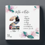 Happy 2nd Anniversary ,Custom Photo collage, Count Plaque<br><div class="desc">Welcome to Roar Graphics Zazzle Store. This romantic, sweet, and unique Couple gift is the perfect gift for yourselves or a couple that is close to you. It features a personalizable photograph picture of the couple with Chic and modern typography that displays the important dates in their relationship. For any...</div>