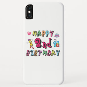 Happy 2nd Birthday. 2 year b-day. Case-Mate iPhone Case