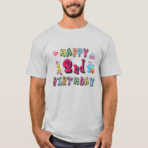 Happy 2nd Birthday. 2 year b-day. T-Shirt