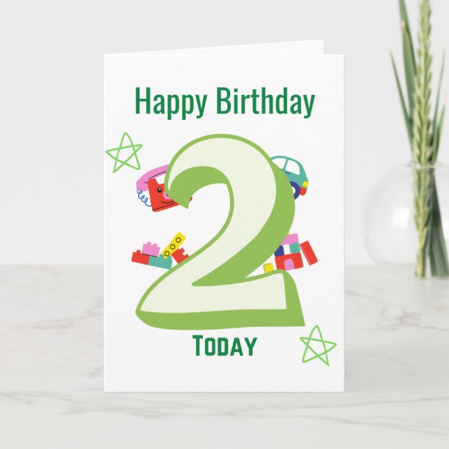 Happy 2nd Birthday Card (Front)