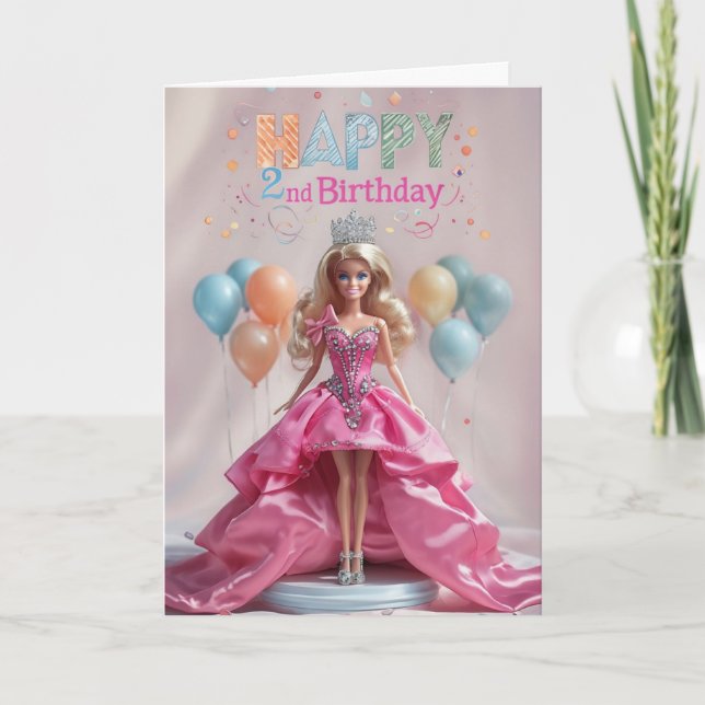 Happy 2nd Birthday Card (Front)