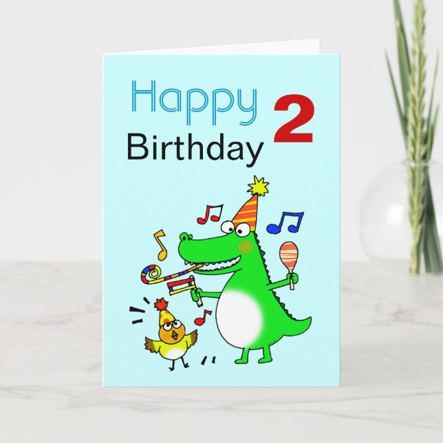 Happy 2nd Birthday ( I am 2 ) Card (Front)