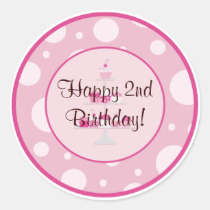 Happy 2nd Birthday Sticker
