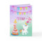 Happy 2nd Birthday Unicorn Theme Baby Girl