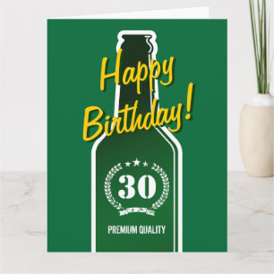 Happy 30th Birthday   Big extra large card for men
