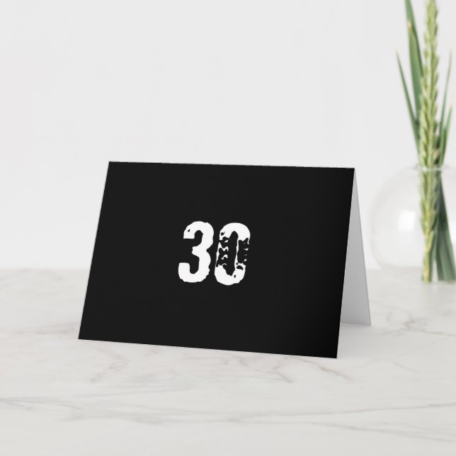 Happy 30th Birthday Card (Front)