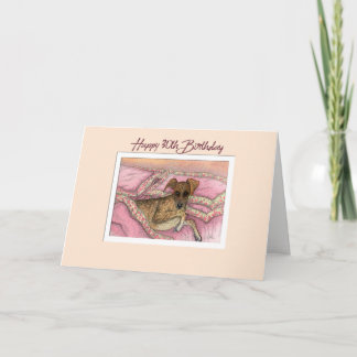 Happy 30th Birthday card, greyhound dog on the bed Card