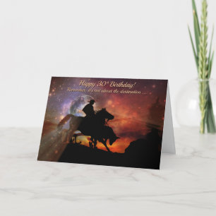 Happy 30th Birthday Cowboy and Horse Card