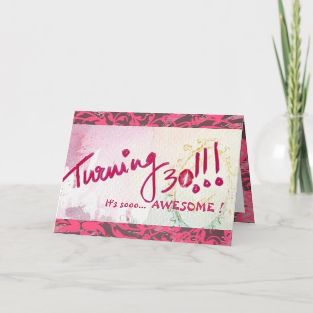 Happy 30th Birthday, Sister! (Customizable) Card (Front)