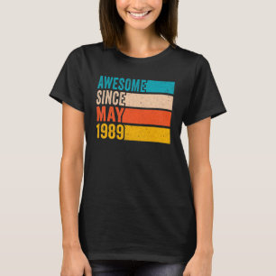 Happy 33rd Birthday Party 33 Year Old Awesome Sinc T-Shirt