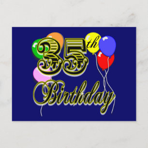 Happy 35th Birthday Gifts Postcard