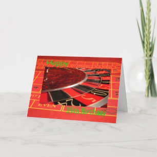 Happy 39th Birthday Wheel Roulette Card