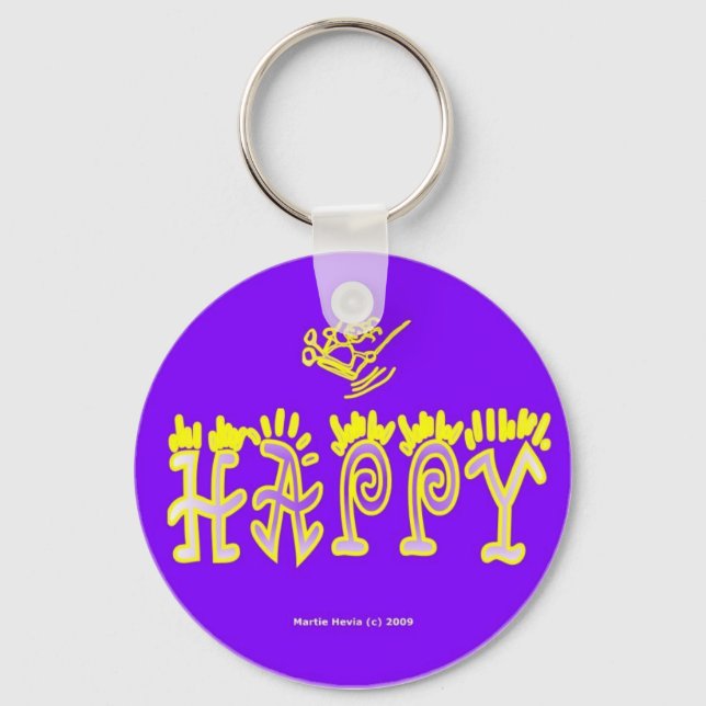 Happy (3b) Keychain (Front)