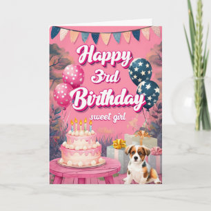 Happy 3rd Birthday Card