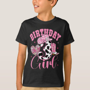 Happy 3rd Birthday Girl Outfit Rodeo Western Cowgi T-Shirt