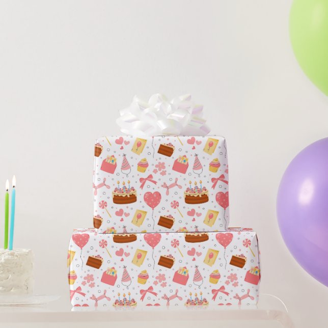 Happy 3th Birthday party   Wrapping Paper (Party Gifts)