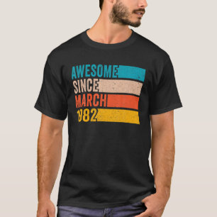 Happy 40Th Birthday 40 Year Old Awesome Since Marc T-Shirt