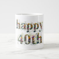 Happy 40th Birthday Sprays of Wildflowers