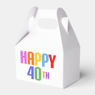 Happy 40th favour box