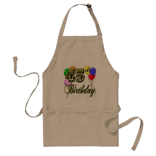 Happy 45th Birthday Merchandise Standard Apron (Front)