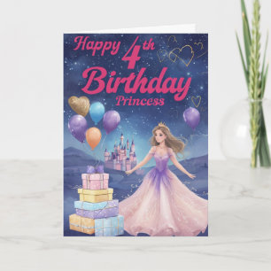 Happy 4th Birthday Card