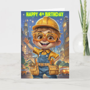 Happy 4th Birthday Card