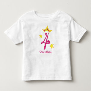 Happy 4th Birthday, Princess! Toddler T-Shirt