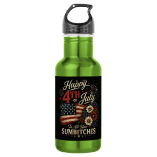 Happy 4th July 532 Ml Water Bottle