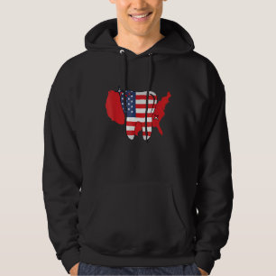 Happy 4th July Dentist Dental Assistant  Teeth Us  Hoodie