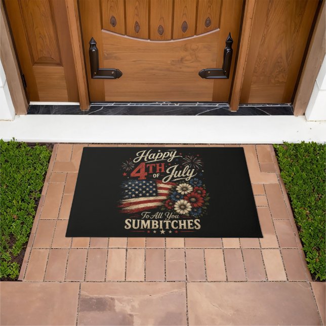 Happy 4th July Doormat (Outdoor)
