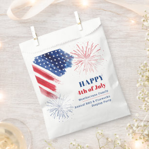 Happy 4th July Holiday USA Family Reunion Party Favour Bags